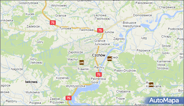 mapa Czchów, Czchów na mapie Targeo