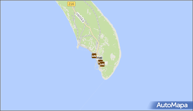 mapa Hel, Hel na mapie Targeo