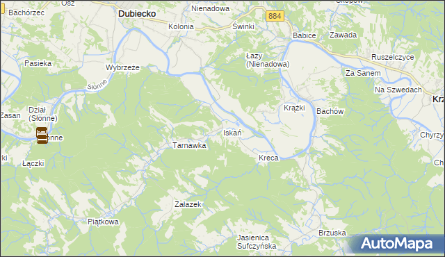 mapa Iskań, Iskań na mapie Targeo