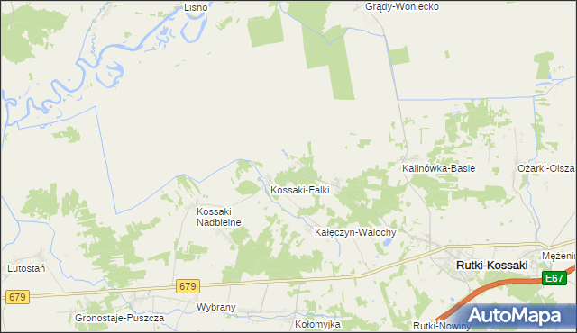 mapa Kalinówka-Wielobory, Kalinówka-Wielobory na mapie Targeo