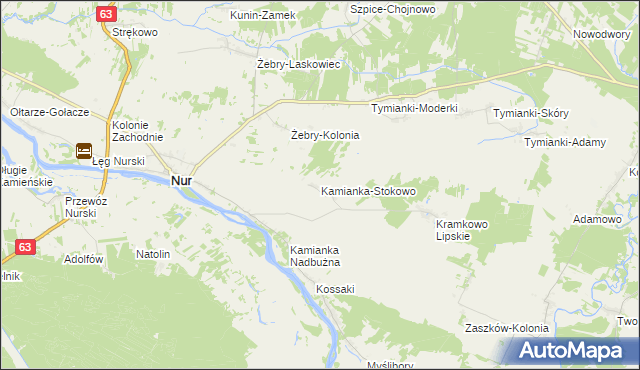 mapa Kamianka-Stokowo, Kamianka-Stokowo na mapie Targeo