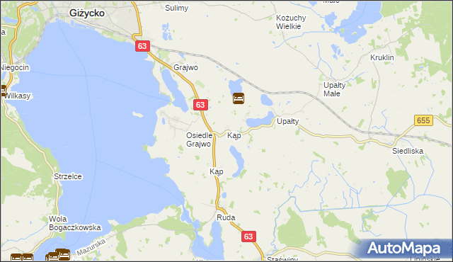 mapa Kąp, Kąp na mapie Targeo