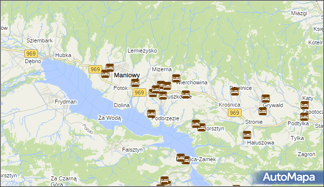 mapa Kluszkowce, Kluszkowce na mapie Targeo