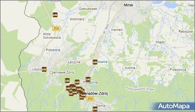 mapa Krobica, Krobica na mapie Targeo