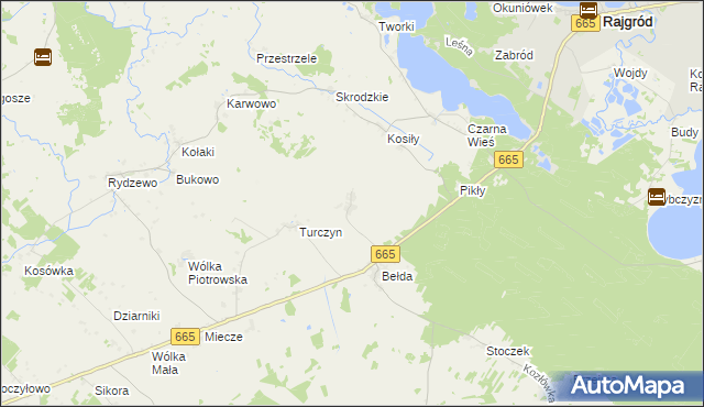 mapa Łazarze, Łazarze na mapie Targeo