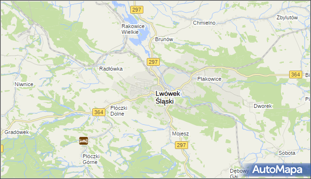 mapa Lwówek Śląski, Lwówek Śląski na mapie Targeo