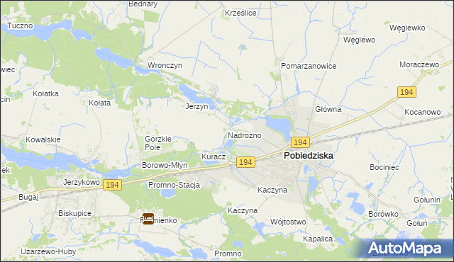 mapa Nadrożno, Nadrożno na mapie Targeo