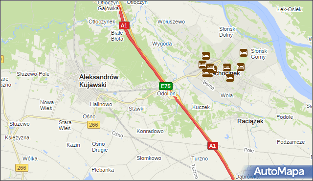 mapa Odolion, Odolion na mapie Targeo