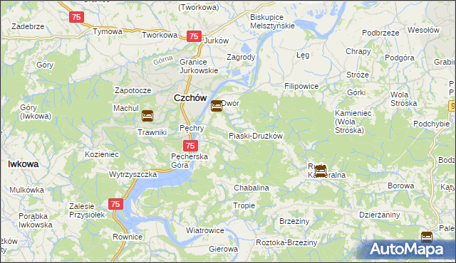 mapa Piaski-Drużków, Piaski-Drużków na mapie Targeo
