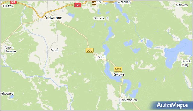 mapa Piduń, Piduń na mapie Targeo