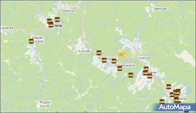 mapa Przysłup, Przysłup na mapie Targeo