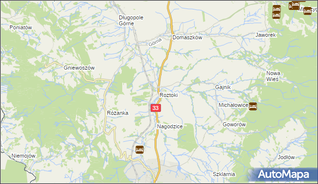 mapa Roztoki gmina Międzylesie, Roztoki gmina Międzylesie na mapie Targeo