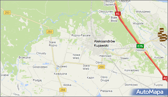 mapa Rudunki gmina Aleksandrów Kujawski, Rudunki gmina Aleksandrów Kujawski na mapie Targeo