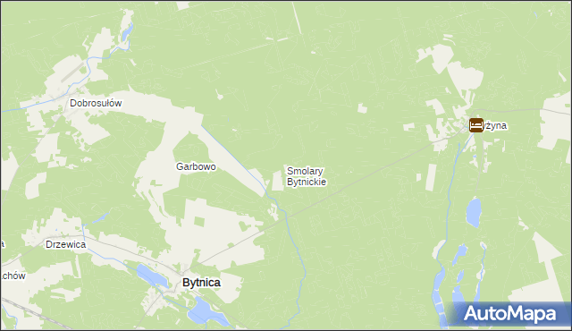 mapa Smolary Bytnickie, Smolary Bytnickie na mapie Targeo