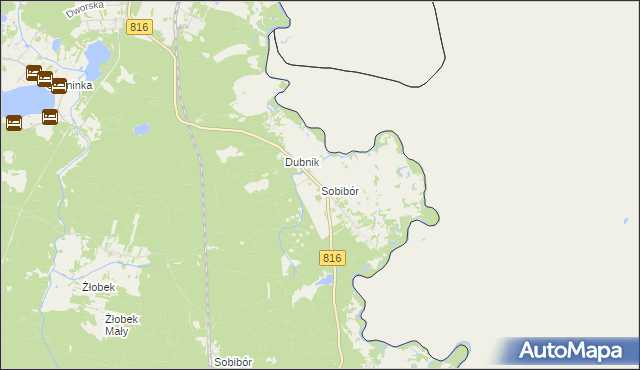 mapa Sobibór, Sobibór na mapie Targeo