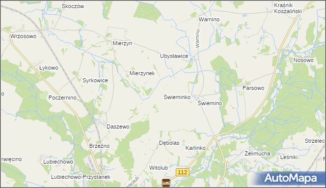 mapa Świeminko, Świeminko na mapie Targeo