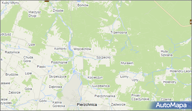 mapa Szczecno, Szczecno na mapie Targeo