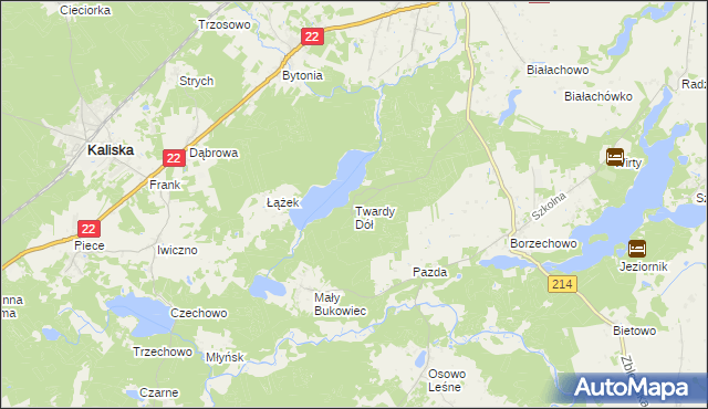 mapa Twardy Dół, Twardy Dół na mapie Targeo