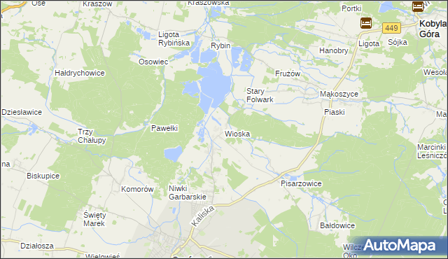 mapa Wioska gmina Syców, Wioska gmina Syców na mapie Targeo
