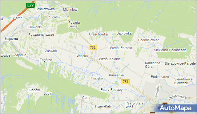 mapa Wzdół-Kolonia, Wzdół-Kolonia na mapie Targeo