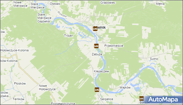 mapa Zabuże, Zabuże na mapie Targeo