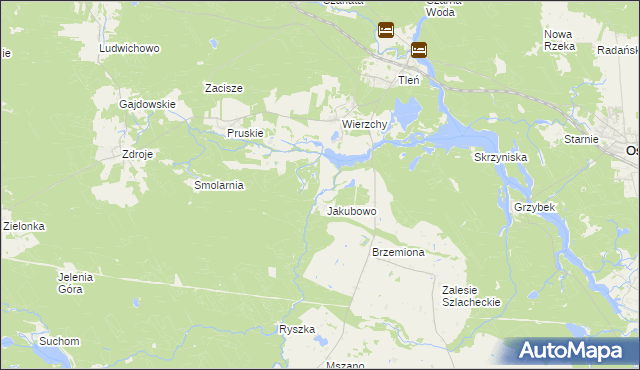 mapa Zgorzały Most, Zgorzały Most na mapie Targeo