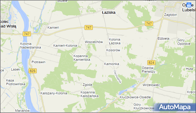 mapa Kępa Piotrawińska, Kępa Piotrawińska na mapie Targeo