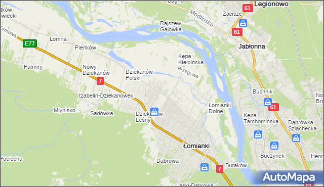 mapa Kiełpin Poduchowny, Kiełpin Poduchowny na mapie Targeo