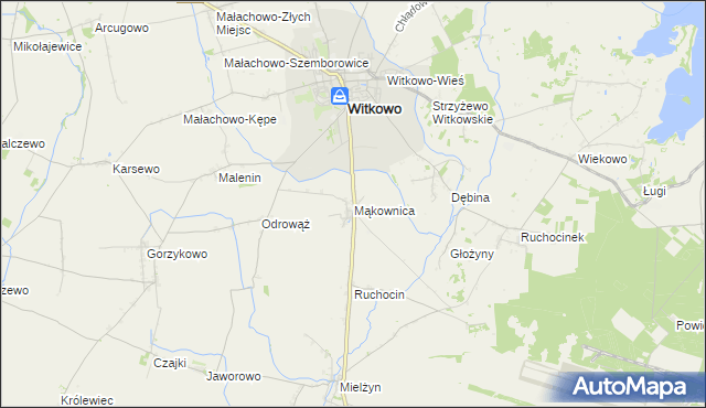 mapa Mąkownica, Mąkownica na mapie Targeo