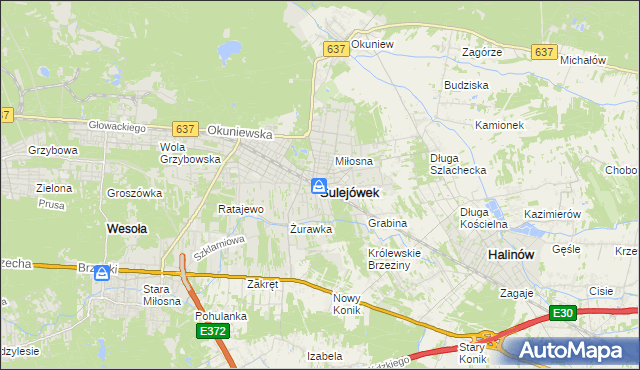 mapa Sulejówek, Sulejówek na mapie Targeo