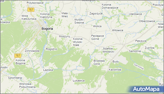 mapa Wagnerówka, Wagnerówka na mapie Targeo