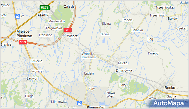 mapa Wróblik Szlachecki, Wróblik Szlachecki na mapie Targeo