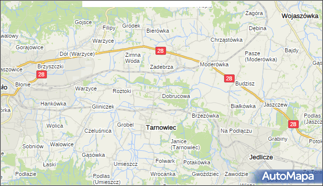 mapa Dobrucowa, Dobrucowa na mapie Targeo