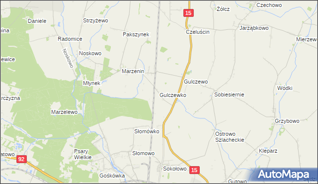 mapa Gulczewko, Gulczewko na mapie Targeo