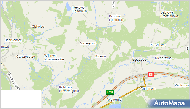 mapa Kisewo, Kisewo na mapie Targeo