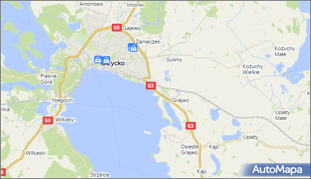 mapa Bystry, Bystry na mapie Targeo