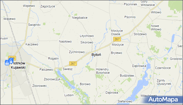 mapa Bytoń, Bytoń na mapie Targeo