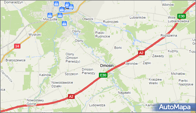 mapa Dmosin Drugi, Dmosin Drugi na mapie Targeo