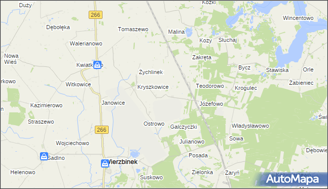 mapa Galczyce, Galczyce na mapie Targeo