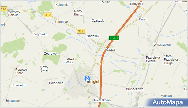 mapa Glińsko, Glińsko na mapie Targeo
