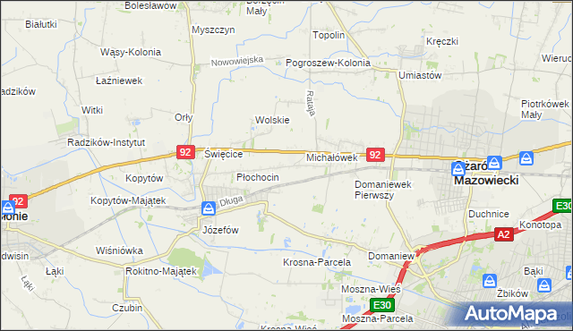 mapa Gołaszew, Gołaszew na mapie Targeo