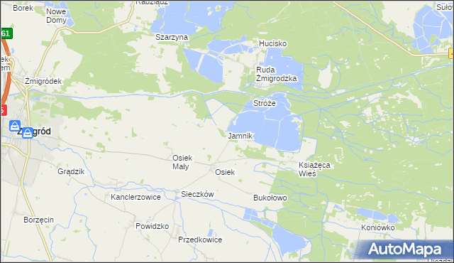 mapa Jamnik, Jamnik na mapie Targeo