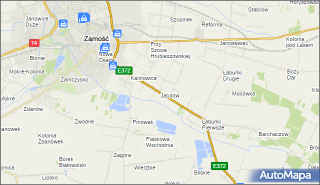 mapa Jatutów, Jatutów na mapie Targeo