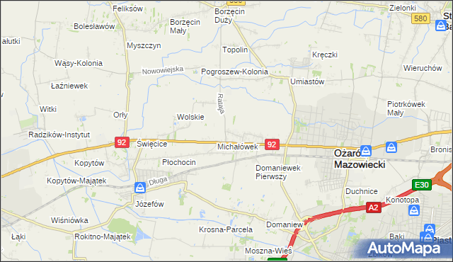 mapa Koprki, Koprki na mapie Targeo