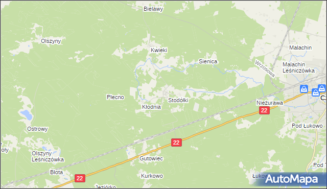 mapa Krzyż gmina Czersk, Krzyż gmina Czersk na mapie Targeo