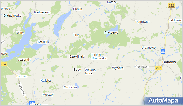 mapa Lipinki Królewskie, Lipinki Królewskie na mapie Targeo