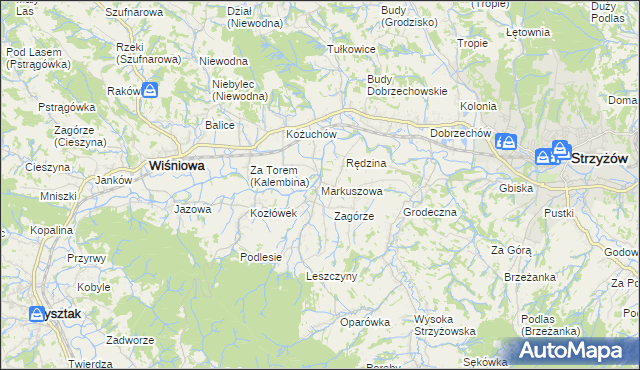 mapa Markuszowa, Markuszowa na mapie Targeo