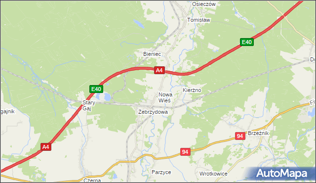 mapa Nowa Wieś gmina Nowogrodziec, Nowa Wieś gmina Nowogrodziec na mapie Targeo