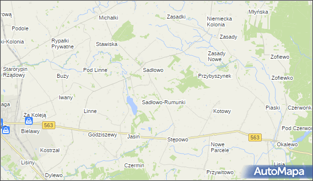 mapa Nowe Sadłowo, Nowe Sadłowo na mapie Targeo