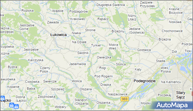 mapa Owieczka, Owieczka na mapie Targeo